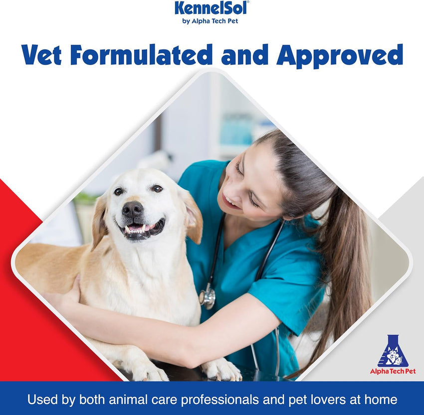 1-Step Kennel Cleaner - EPA Registered Liquid Concentrate Disinfectant and Deodorizer. Effective Against Bacteria and Viruses - 5 Gallons by Alpha Tech Pet