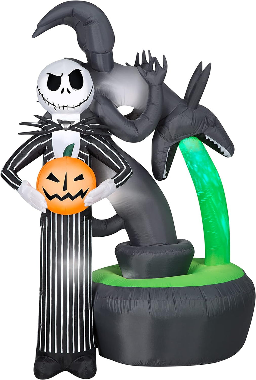 Jack Skull and Halloween Town Fountain Light Show
