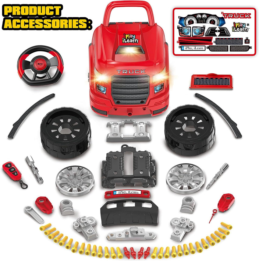 Truck engine toys. children's mechanical repair set