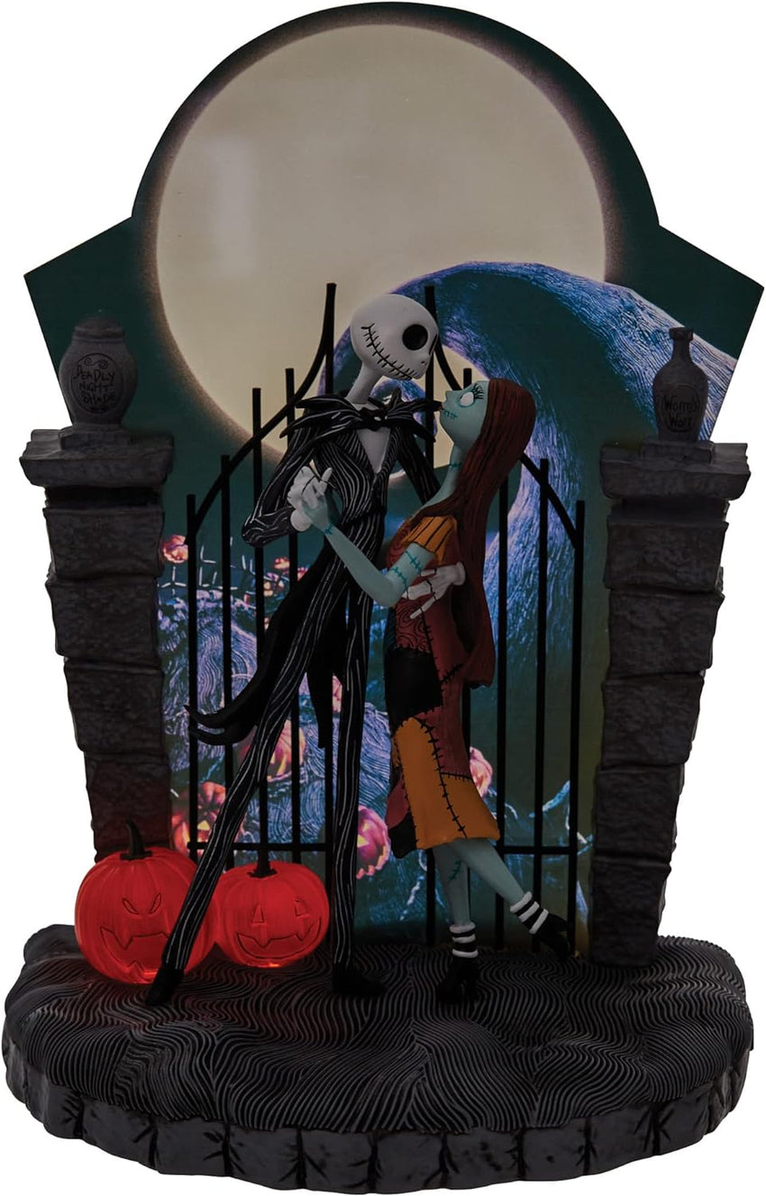 Nightmare Jack and Sally Dancing Light Statue. 9