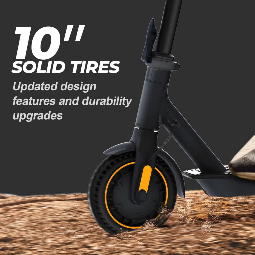 Electric Scooter -500W Motor 10 Solid Tires.Up to 18 Miles Long-Range and 19 MPH Portable Folding Commuting Scooter for Adults
