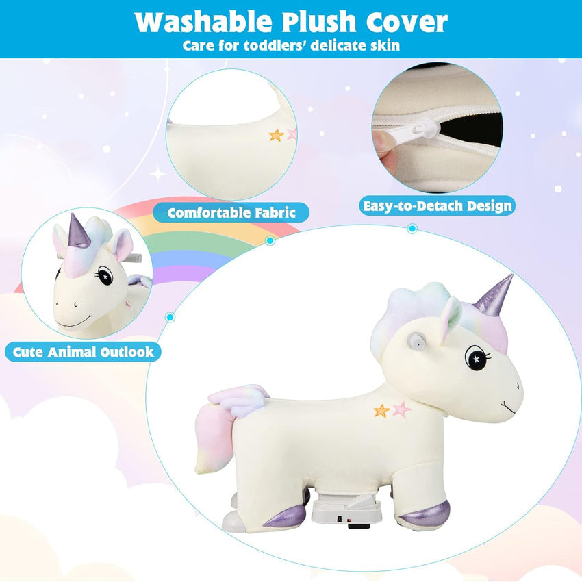 Kids Ride Unicorn. 6V Battery Powered Electric Animal Toy
