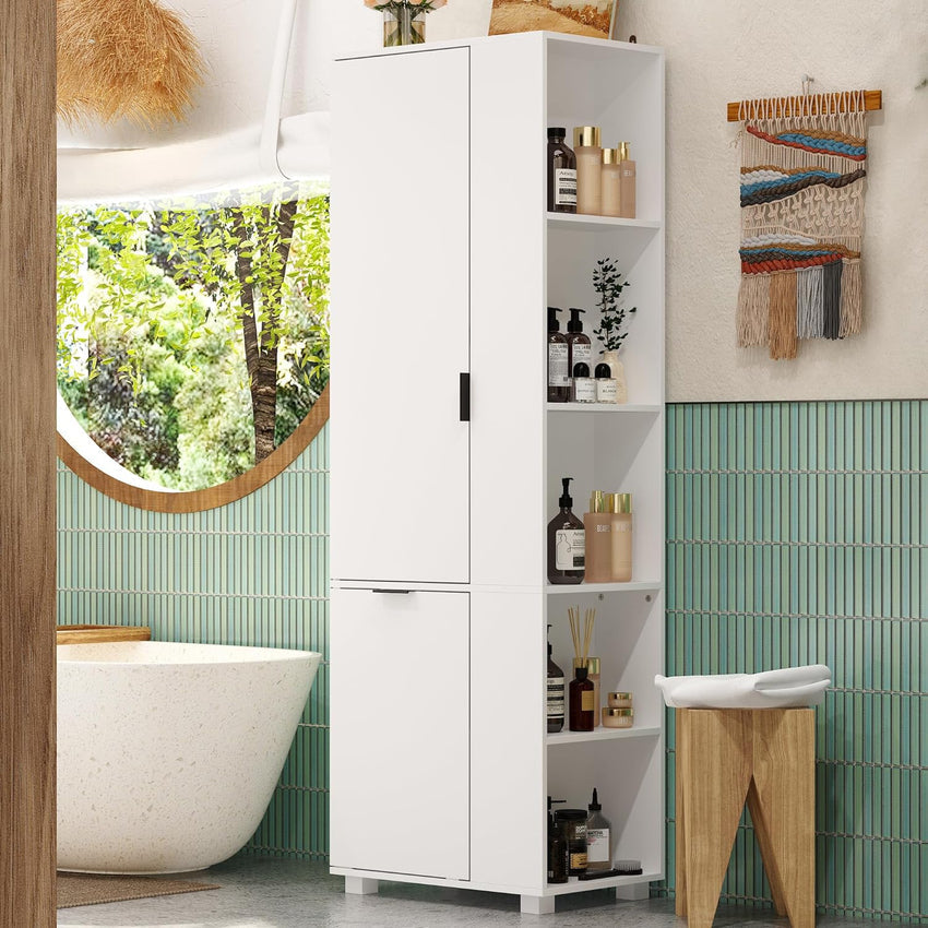 Storage cabinet with laundry basket. display cabinet