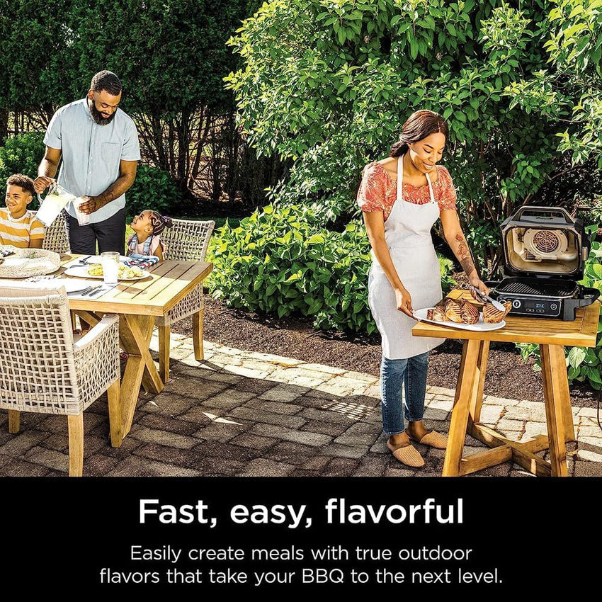 Professional Outdoor Grill and Smoker. Built-in Thermometer. 7-in-1 main grill. BBQ Smoker. Air Fryer. Bake. Bake. dehydrate. Grill. Firewood Pellet. Portable. electric (updated)