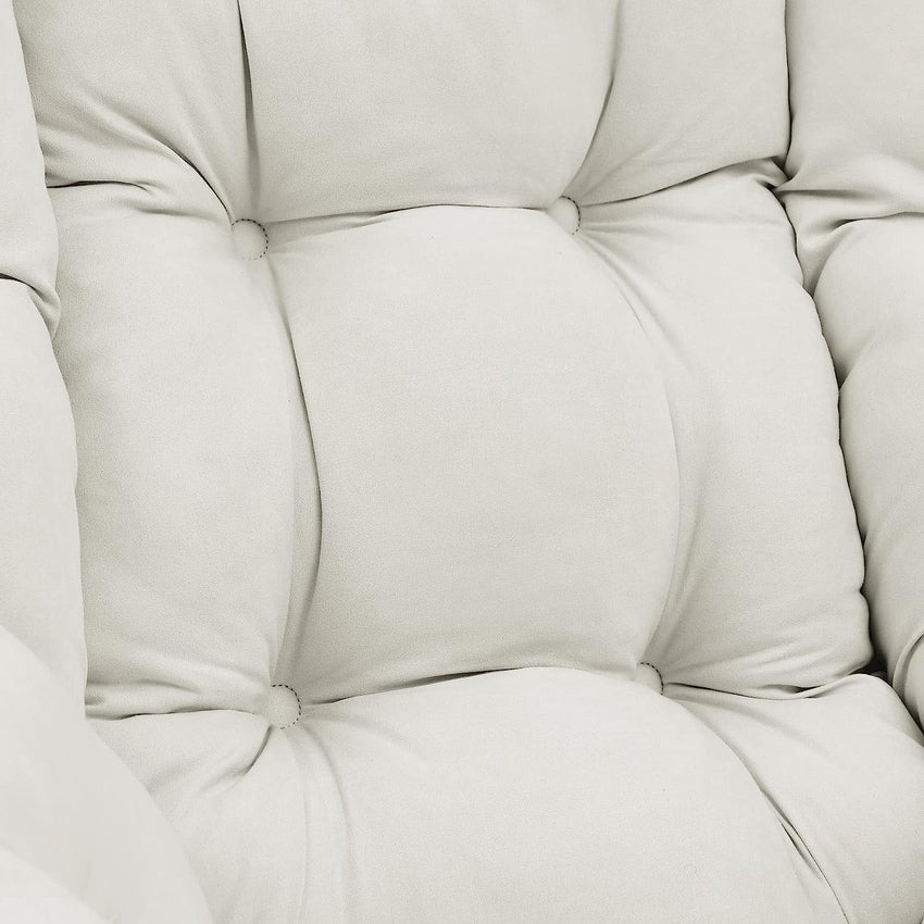 Living and More High Back Sofa Chair. Modern Fabric Lazy Chair. Accent Contemporary Lounge Chair. Cool Grey