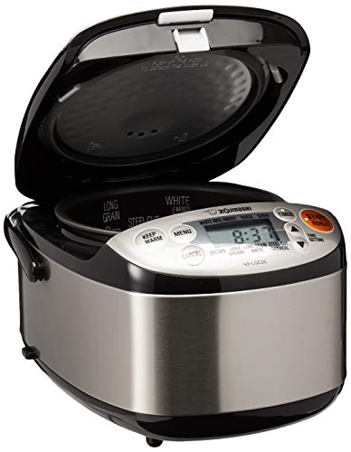 Zojirushi Rice Cooker & Warmer. 3-Cups. Stainless Black