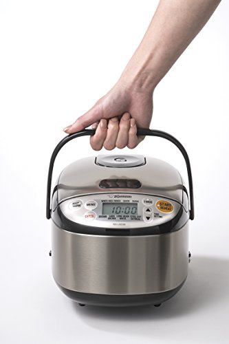 Zojirushi Rice Cooker & Warmer. 3-Cups. Stainless Black