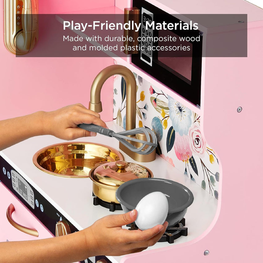 Best Pretend Kitchen Wooden Toy Set for Kids