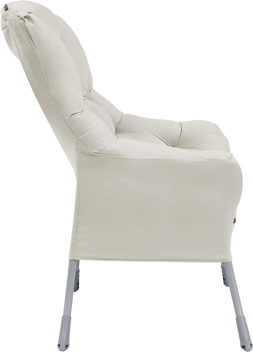 Living and More High Back Sofa Chair. Modern Fabric Lazy Chair. Accent Contemporary Lounge Chair. Cool Grey