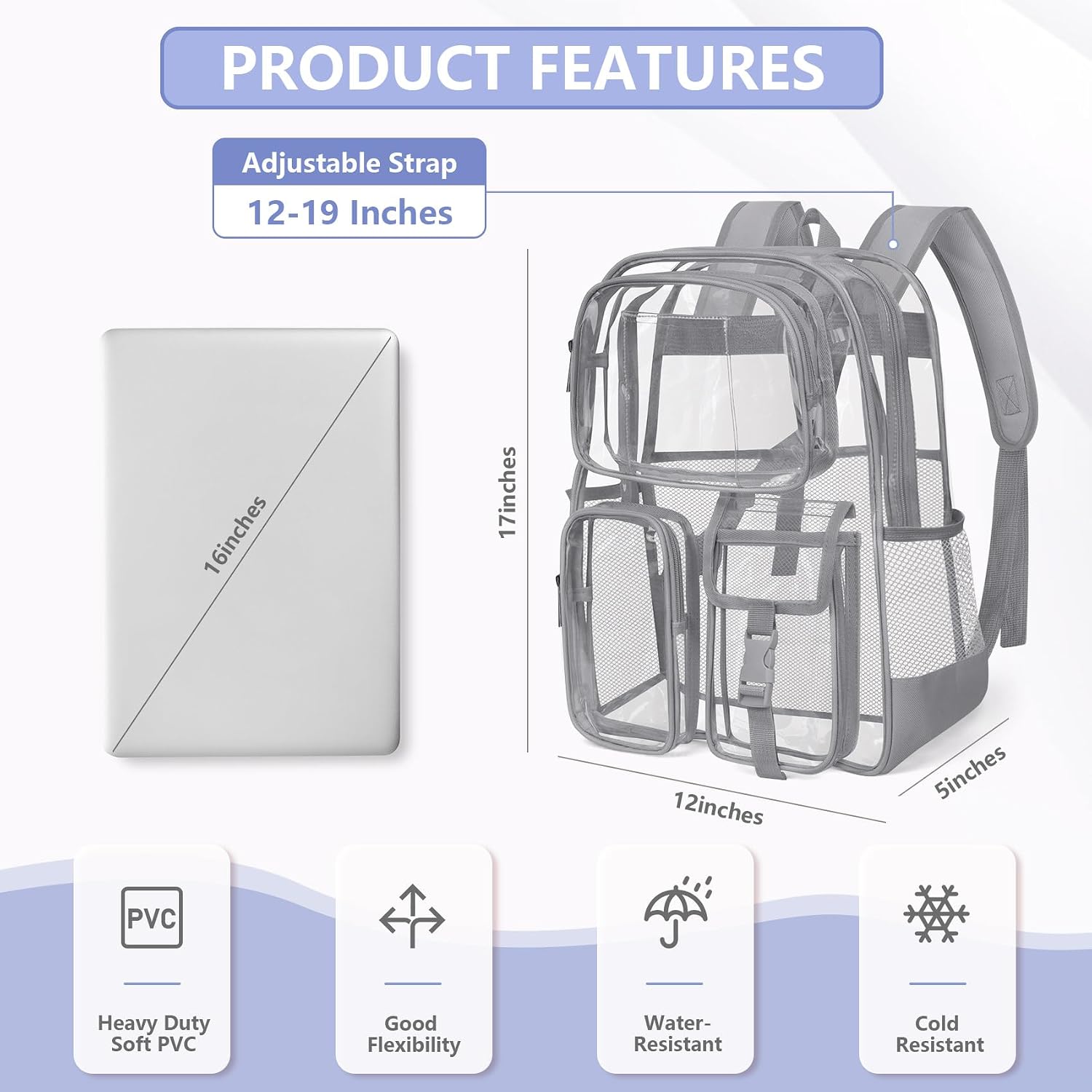 Clear Backpack for School
