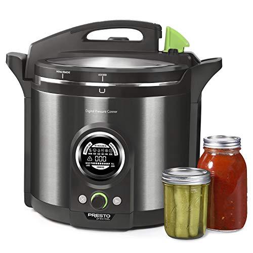 Presto 02144 12Qt Digital Canner. Black Stainless
