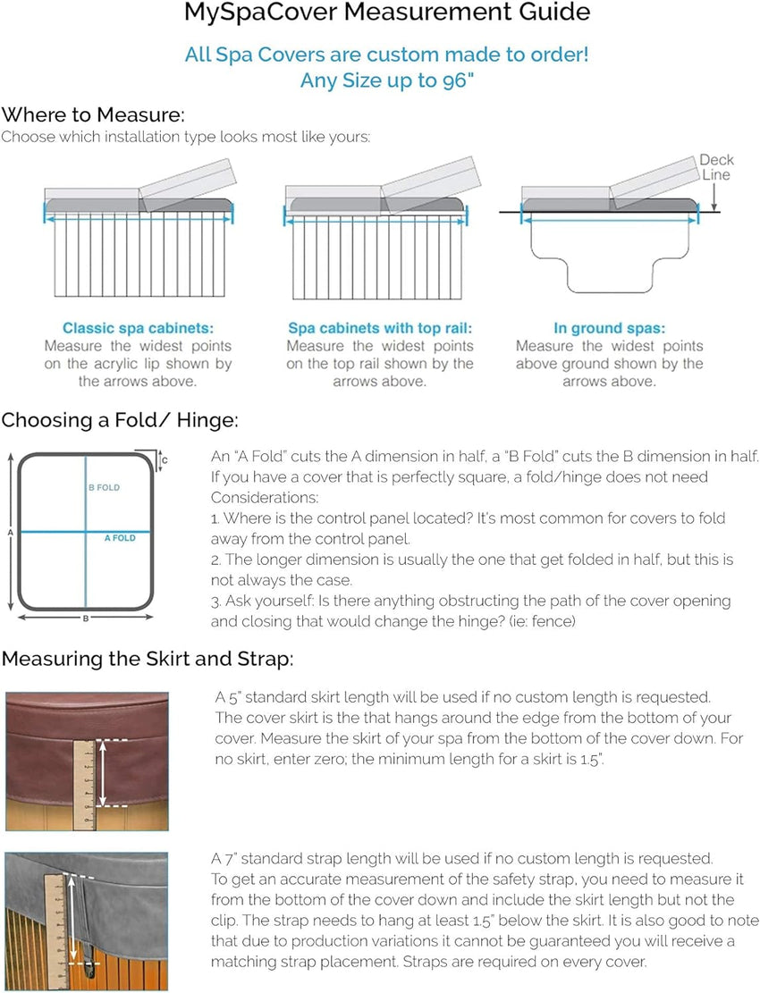 Custom-Made. Durable Hot tub. Spa Cover Replacement. 5 Year Warrantee. EPS Insulation Foam Range 4.5.6 Taper Any Shape and Size up to 96 inch