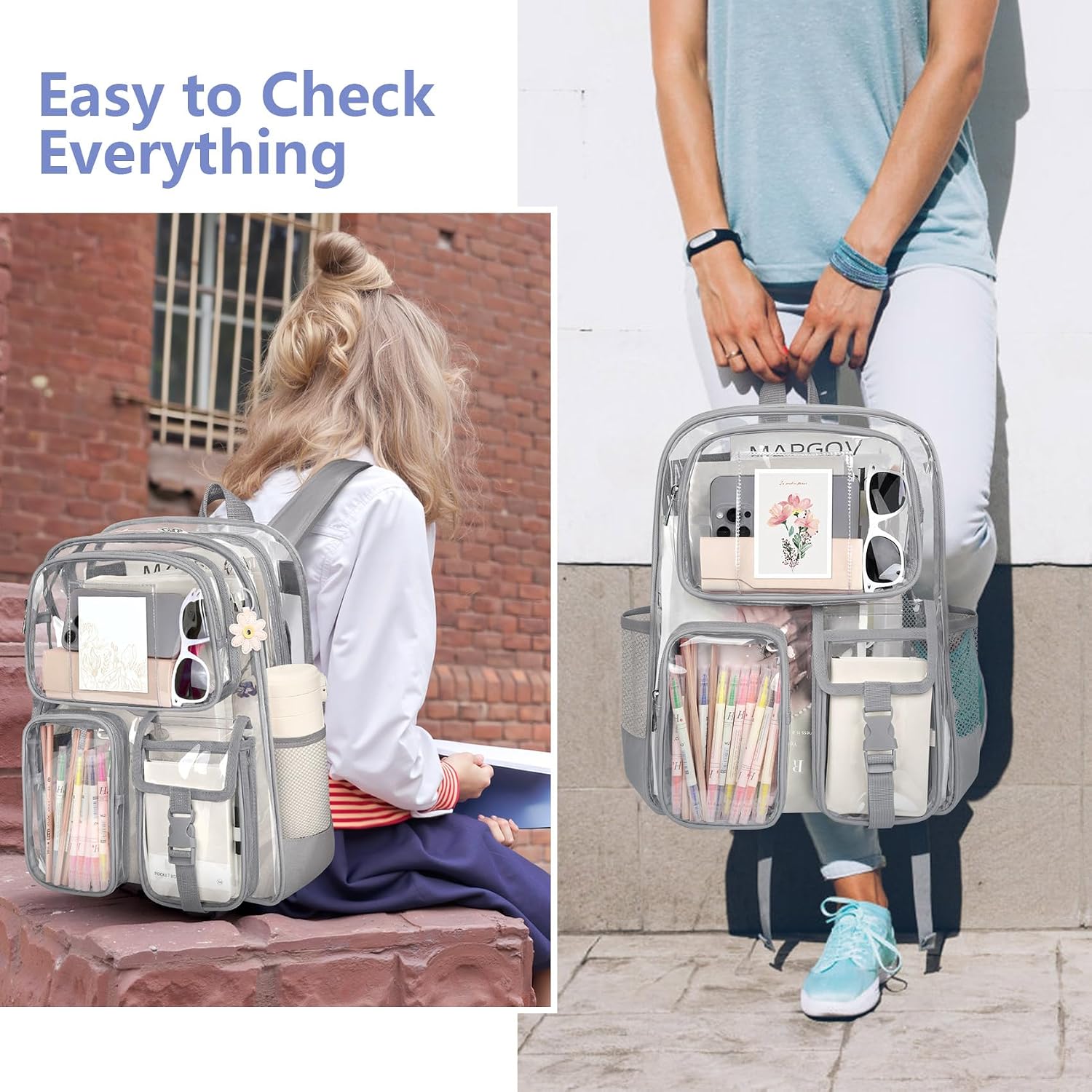Clear Backpack for School