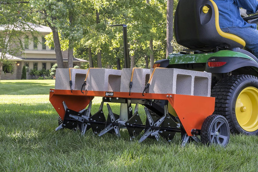 45-0299 48-Inch Tow Plug Aerator.Orange & Black.Large