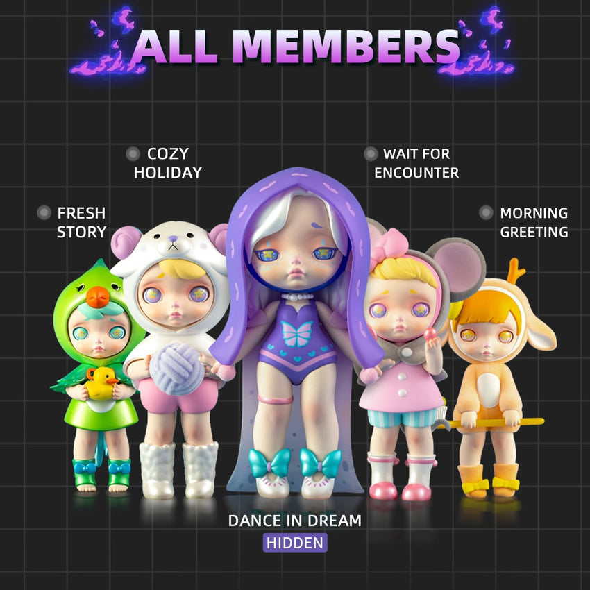 12-Pack Blind Box. Fashion Trendsetters Series Cute Blind Box Action Figures Popular Collectible Toys Birthday Halloween Christmas Gifts