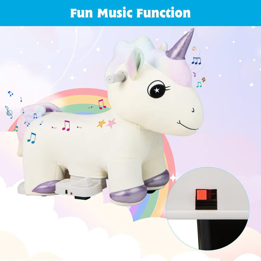 Kids Ride Unicorn. 6V Battery Powered Electric Animal Toy