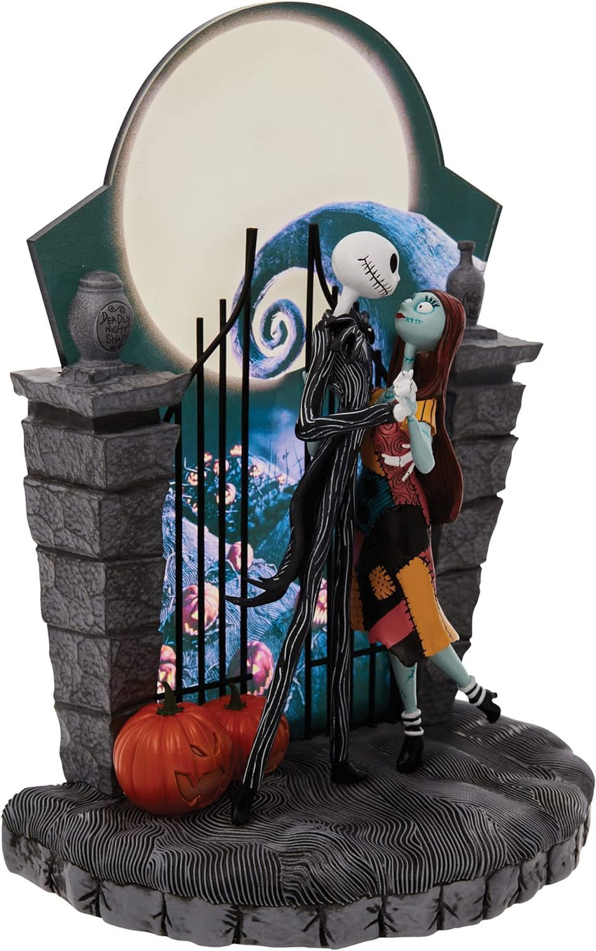 Nightmare Jack and Sally Dancing Light Statue. 9
