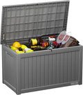 230 Gallon Deck Box. Outdoor Storage Box with Padlock
