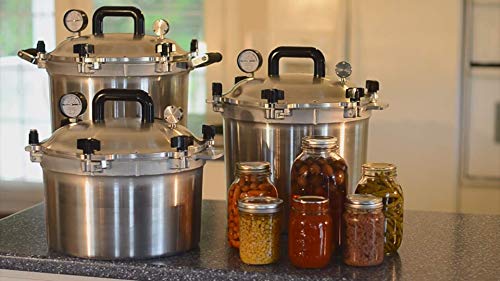 All American 930 Canner Pressure Cooker. 30 qt. Silver