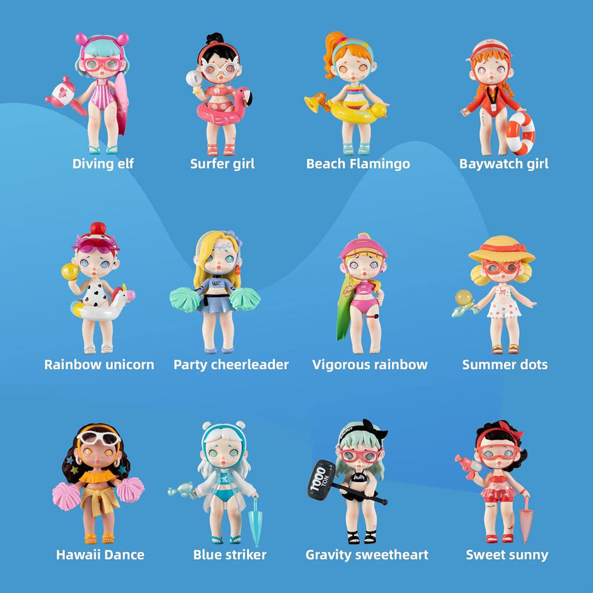 12-Pack Blind Box. Fashion Trendsetters Series Cute Blind Box Action Figures Popular Collectible Toys Birthday Halloween Christmas Gifts