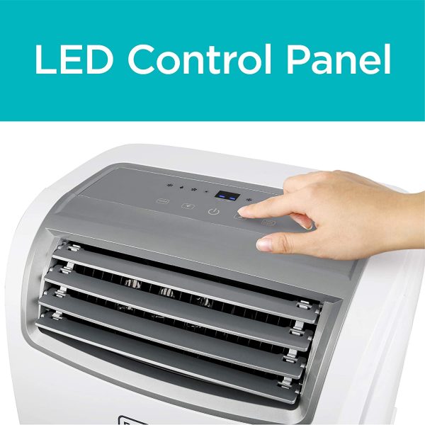 BLACK+DECKER 14.000 BTU Portable Air Conditioner with Heat and Remote Control. White