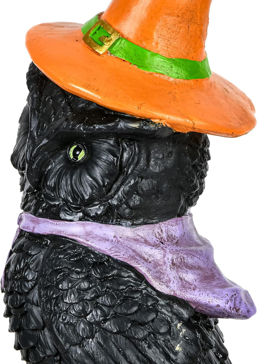 Owl on stack of books. Halloween series