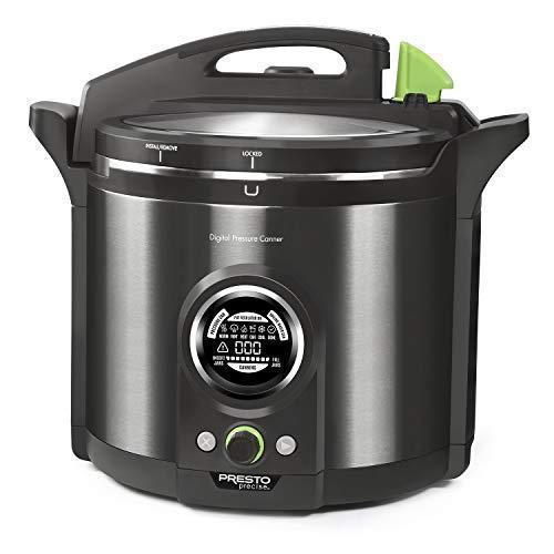 Presto 02144 12Qt Digital Canner. Black Stainless