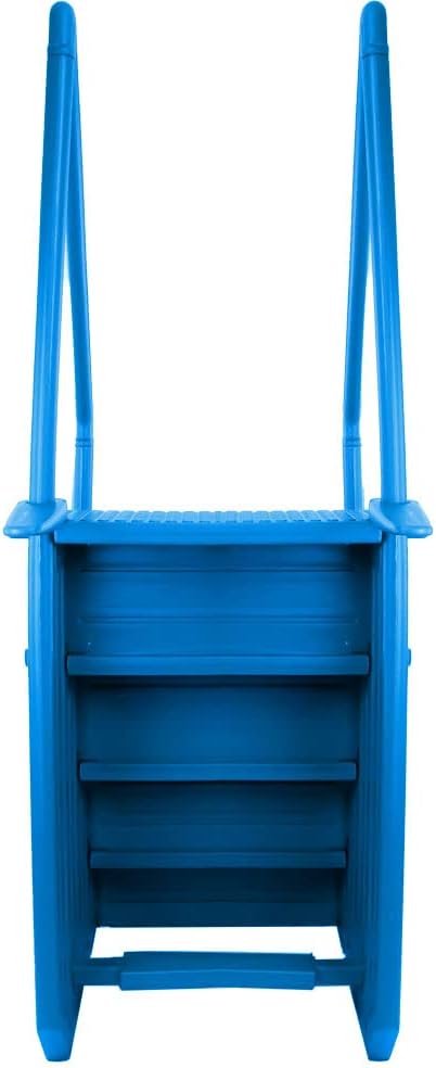Select Anti-Slip in-Pool Steps | Gray | for Above Ground Swimming Pools | Can Mount to Decks 48 to 54 H | Safety Stairs Capacity Up to 300 lbs