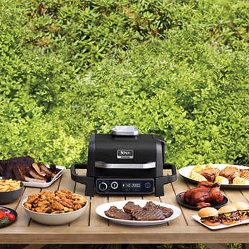 Professional Outdoor Grill and Smoker. Built-in Thermometer. 7-in-1 main grill. BBQ Smoker. Air Fryer. Bake. Bake. dehydrate. Grill. Firewood Pellet. Portable. electric (updated)