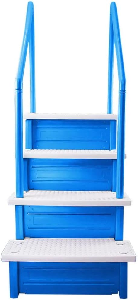 Select Anti-Slip in-Pool Steps | Gray | for Above Ground Swimming Pools | Can Mount to Decks 48 to 54 H | Safety Stairs Capacity Up to 300 lbs